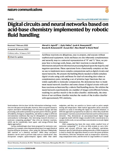 File:Agiza Oakley Rosenstein Rubenstein Kim Riedel Reda Digital Circuits and Neural Networks Based on Acid-Base Chemistry Implemented by Robotic Fluid Handling.pdf